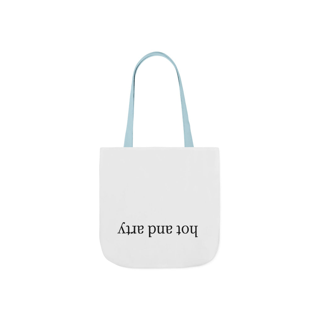 "Hot and arty" canvas tote bag