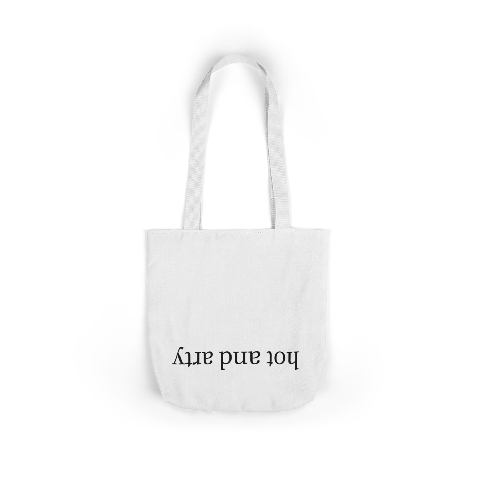 "Hot and arty" canvas tote bag