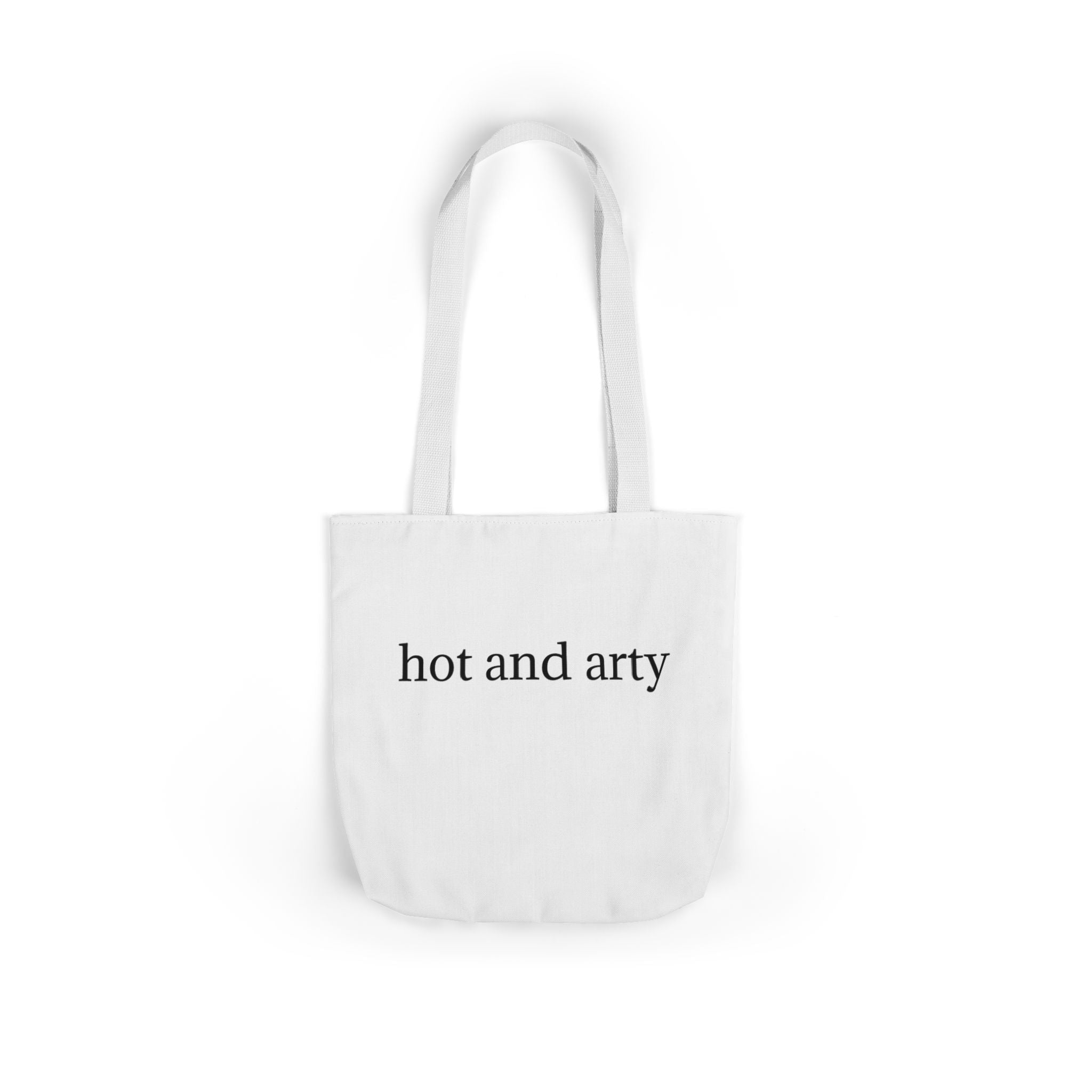 "Hot and arty" canvas tote bag