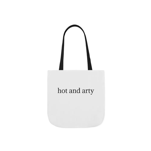 "Hot and arty" canvas tote bag