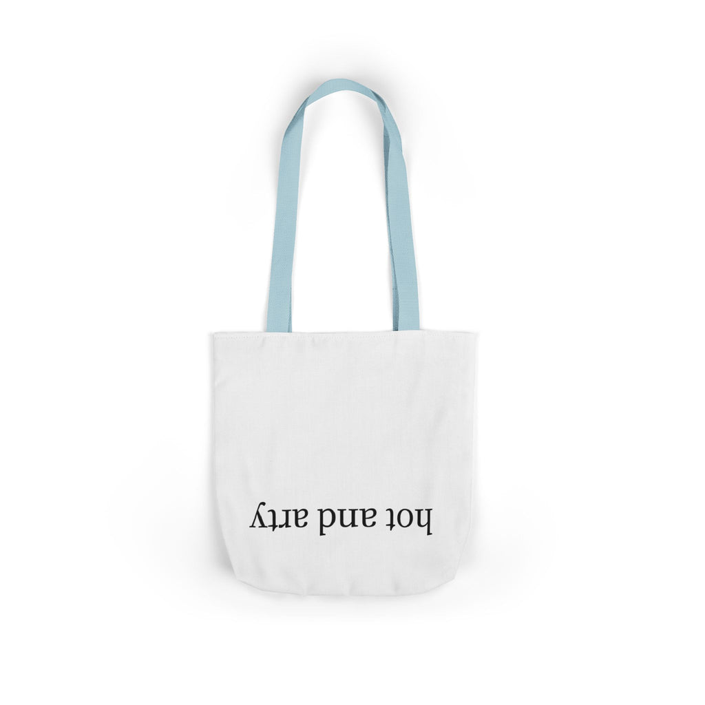 "Hot and arty" canvas tote bag