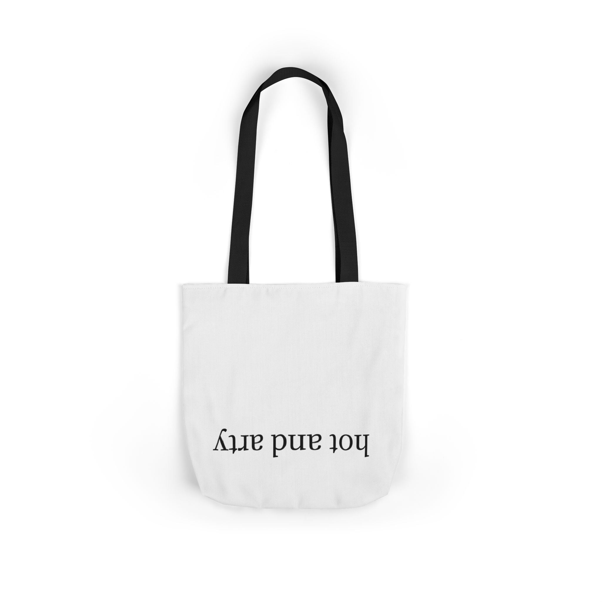 "Hot and arty" canvas tote bag