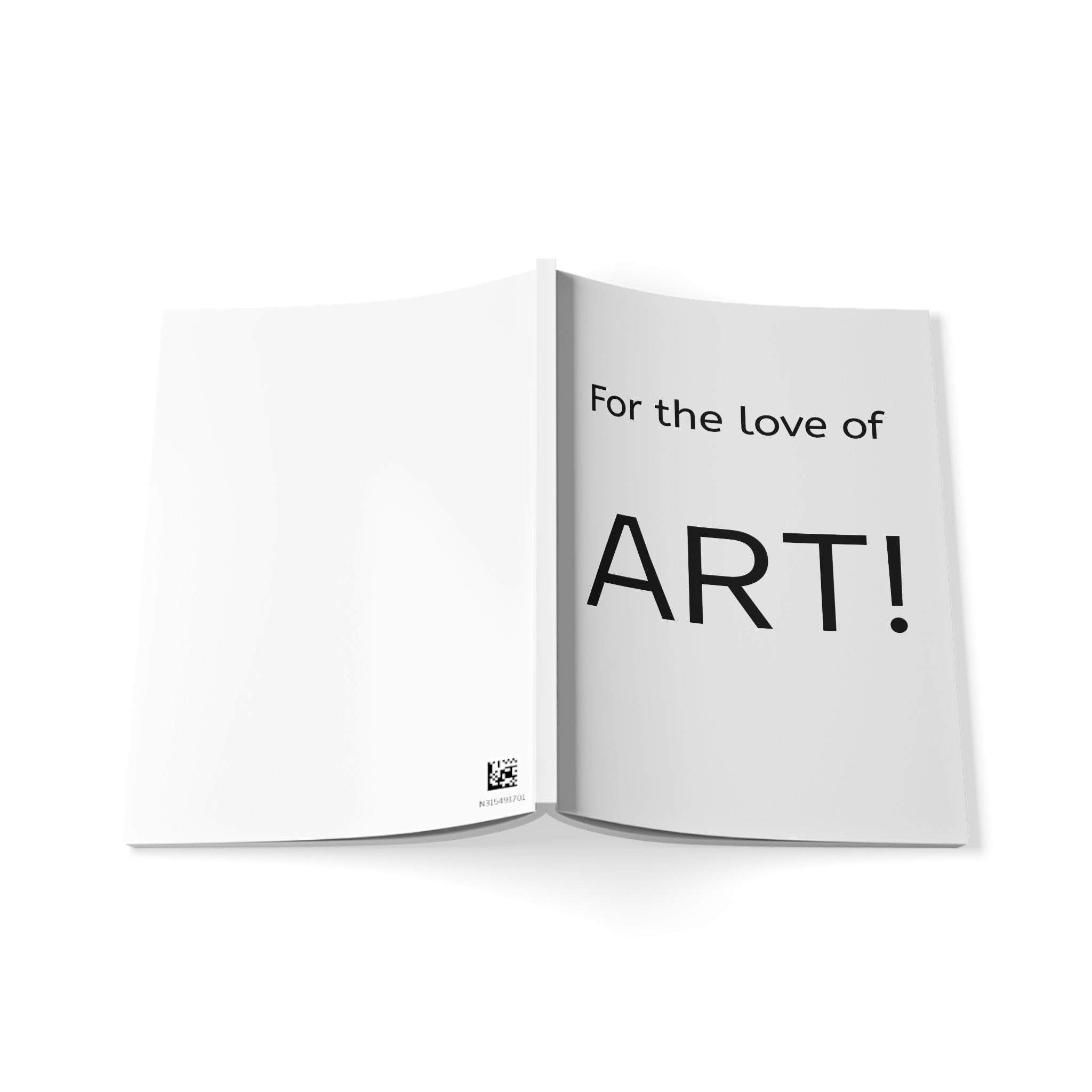 "For the love of ART!" notebook