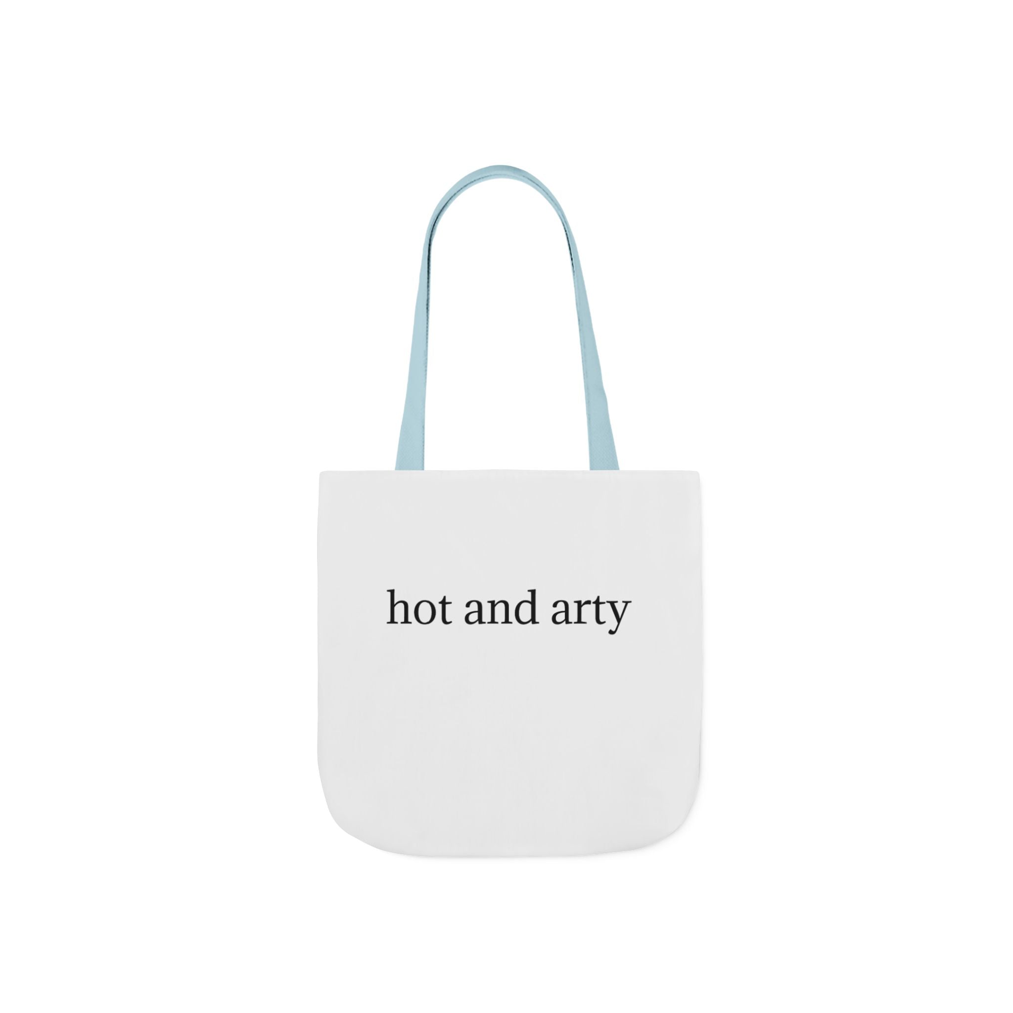 "Hot and arty" canvas tote bag
