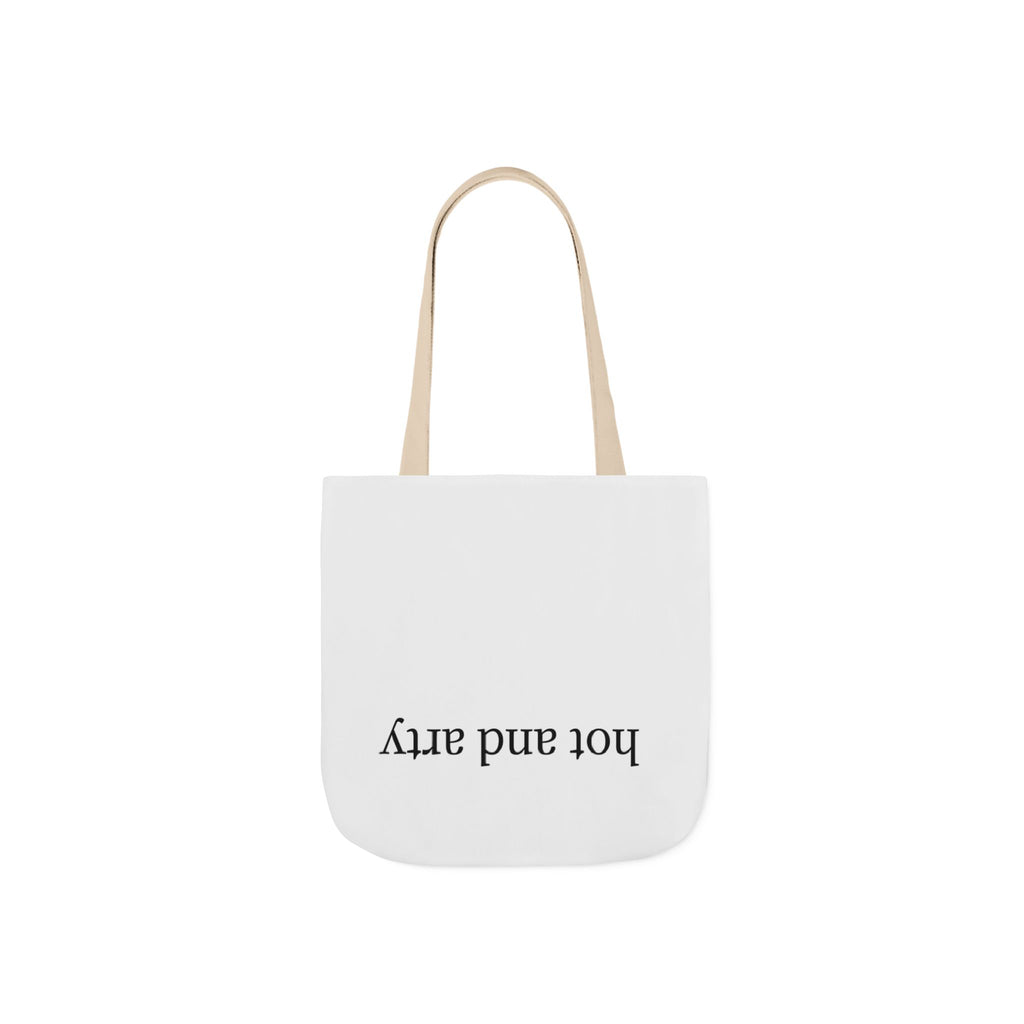 "Hot and arty" canvas tote bag