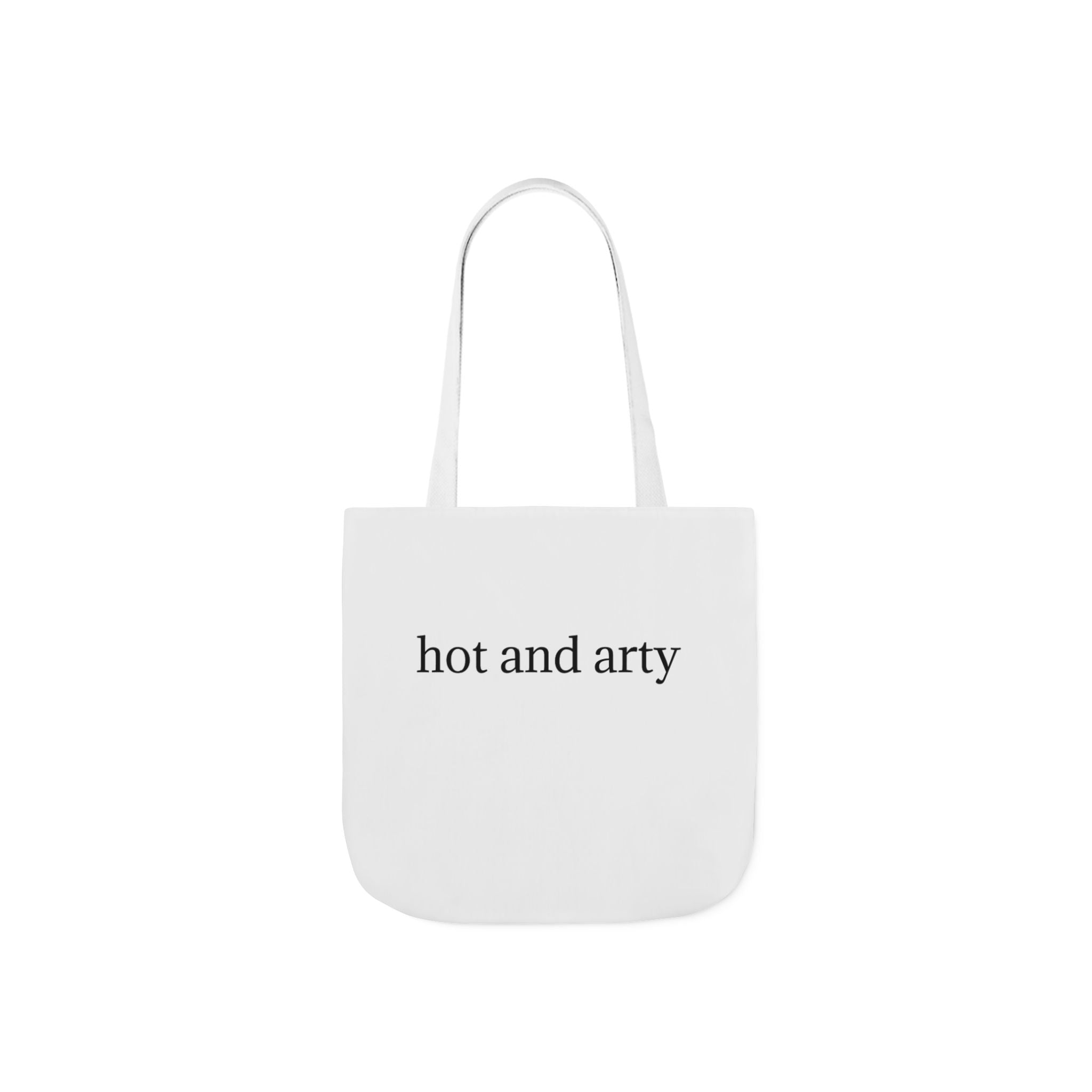 "Hot and arty" canvas tote bag