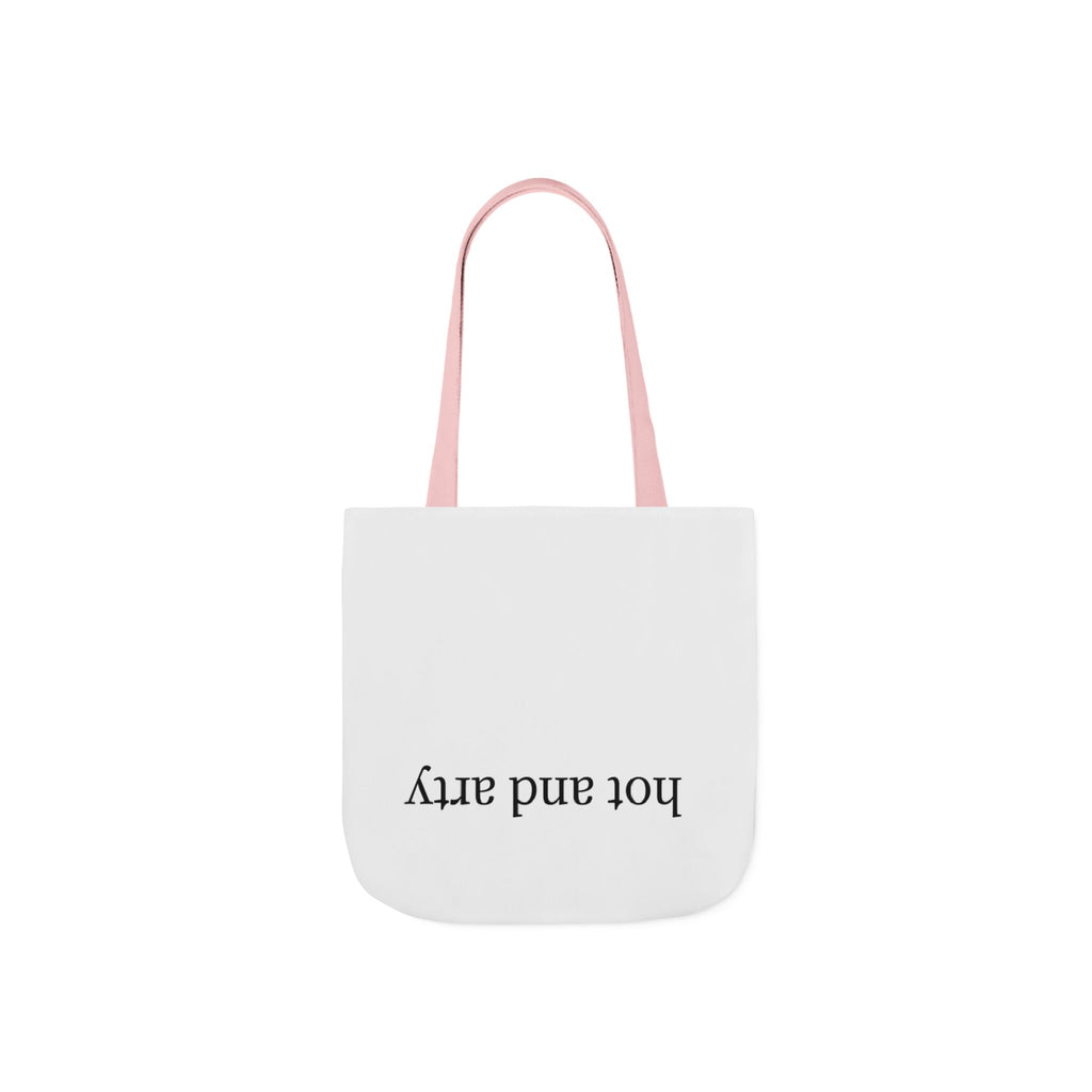 "Hot and arty" canvas tote bag
