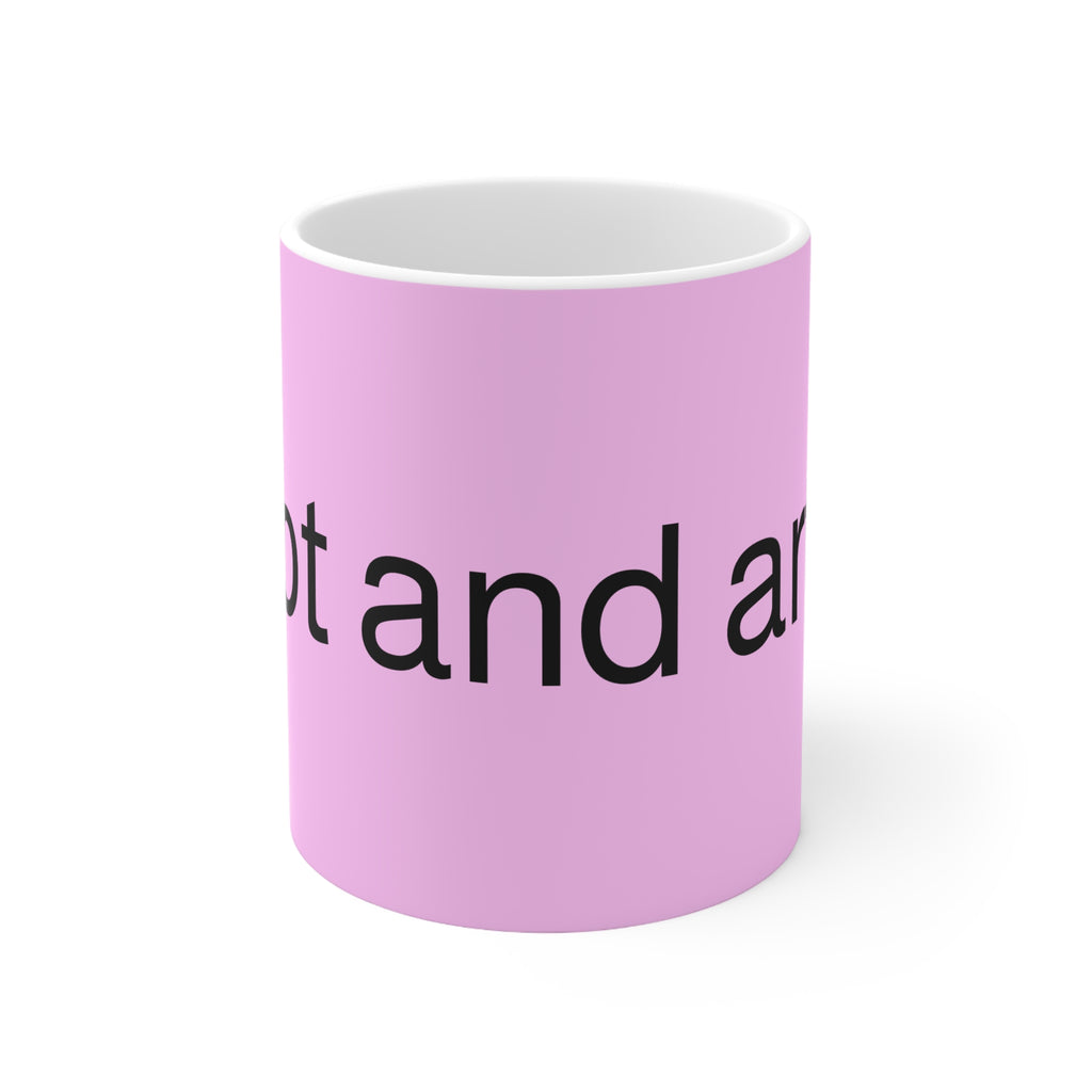 "Hot and arty" mug