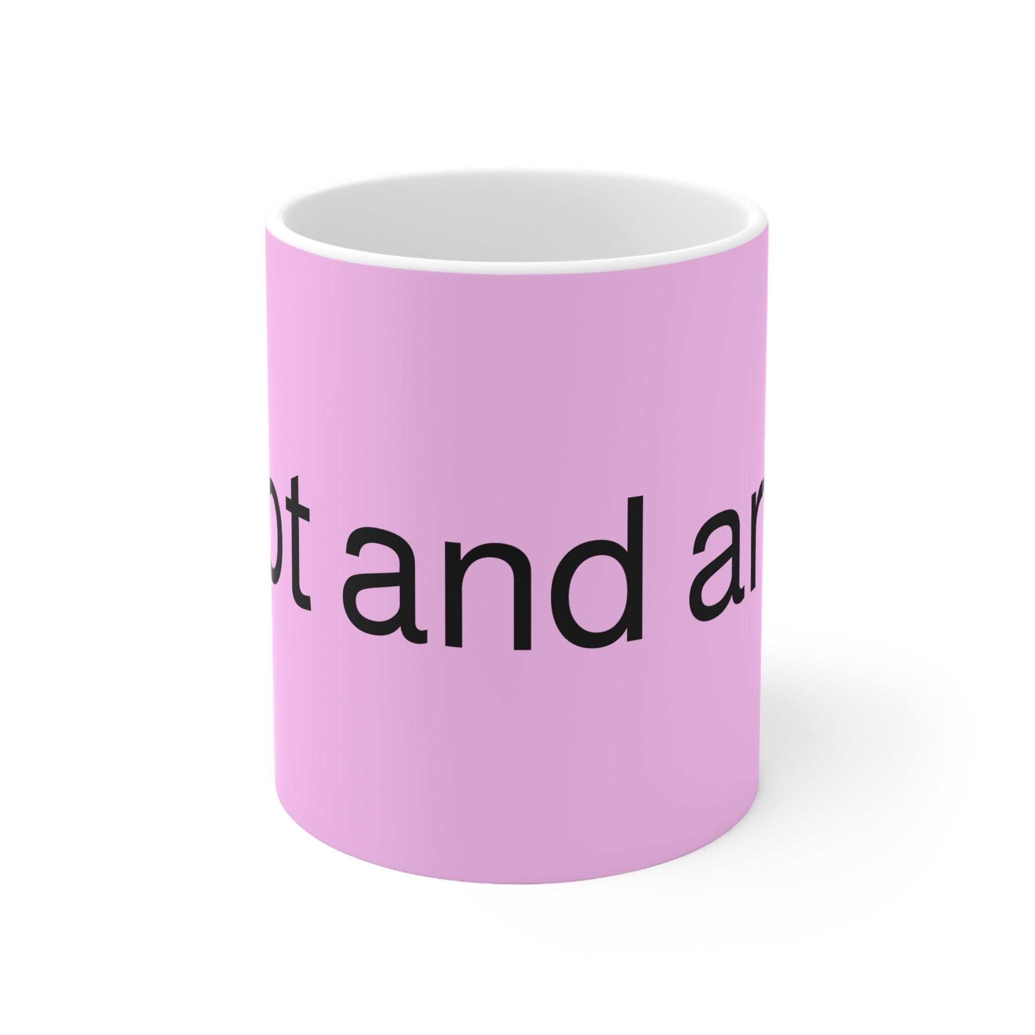 "Hot and arty" mug