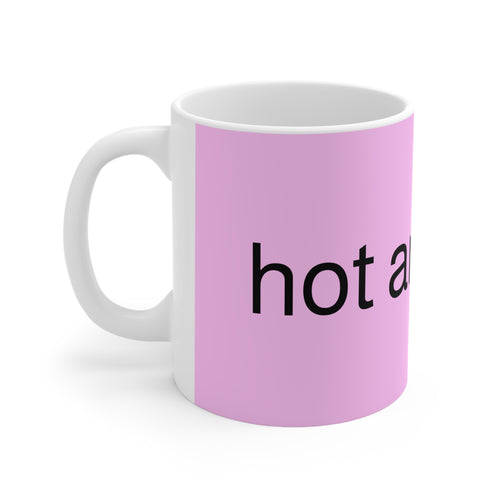 "Hot and arty" mug