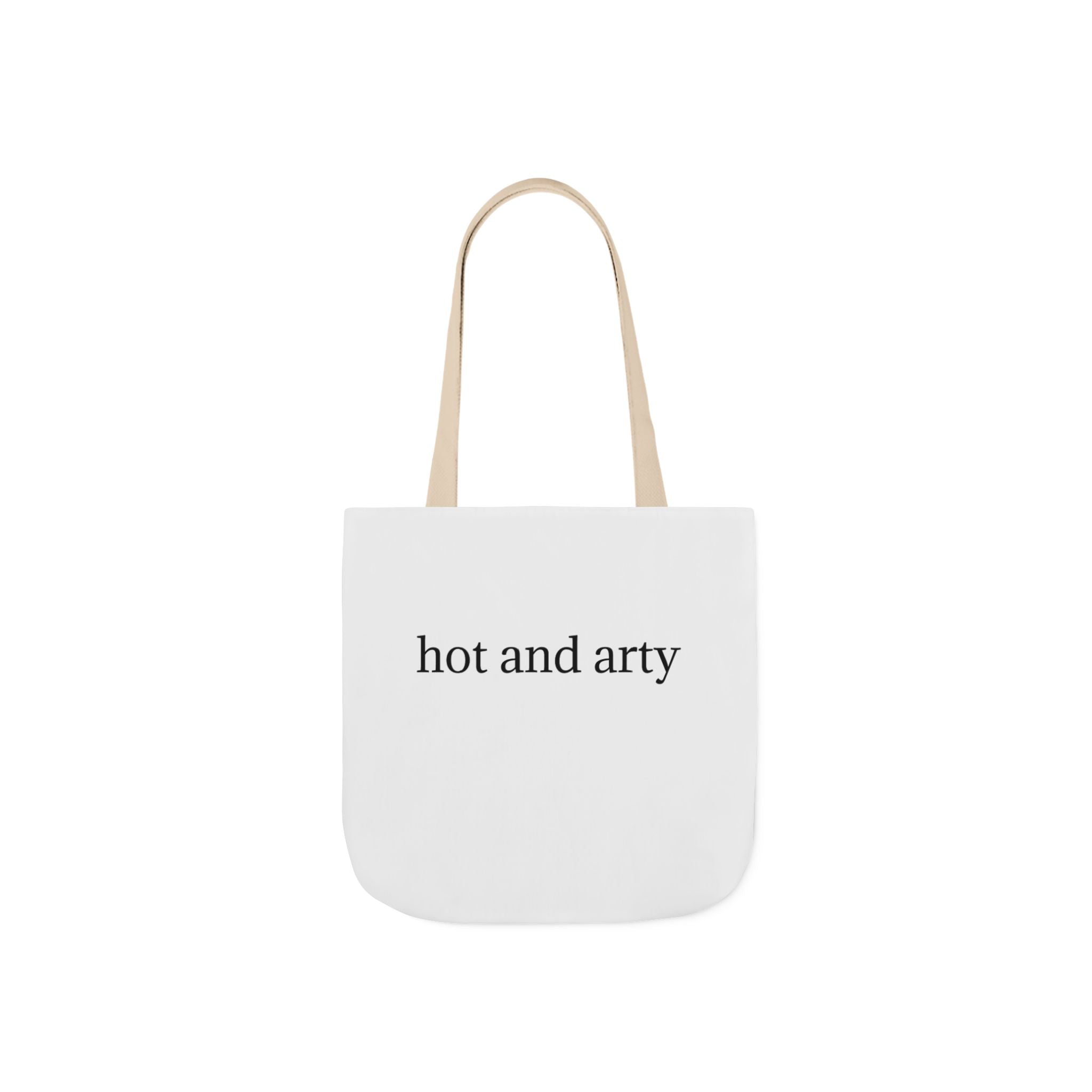 "Hot and arty" canvas tote bag