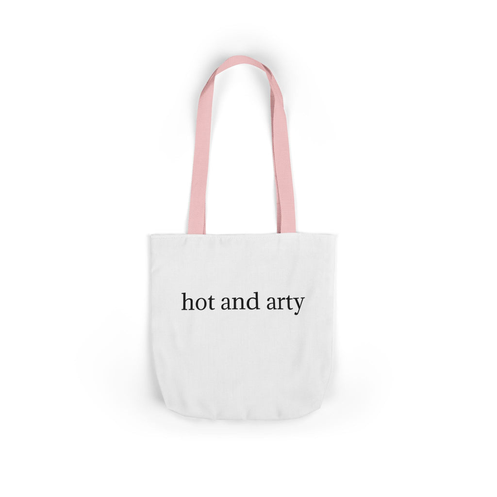 "Hot and arty" canvas tote bag