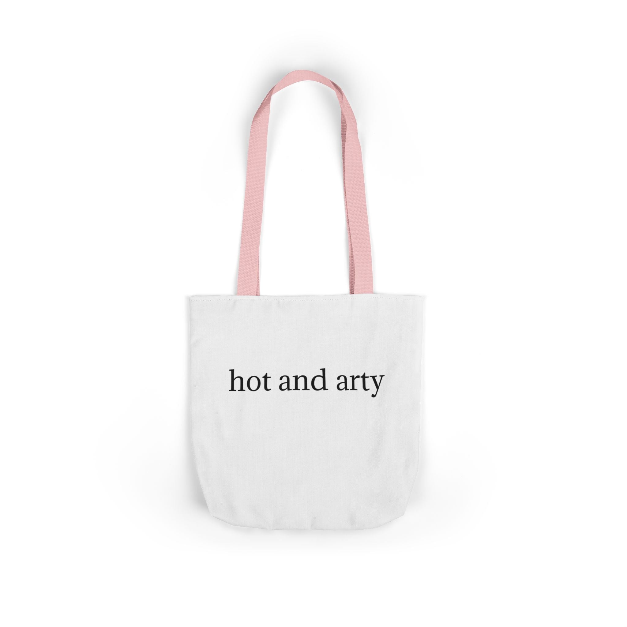 "Hot and arty" canvas tote bag