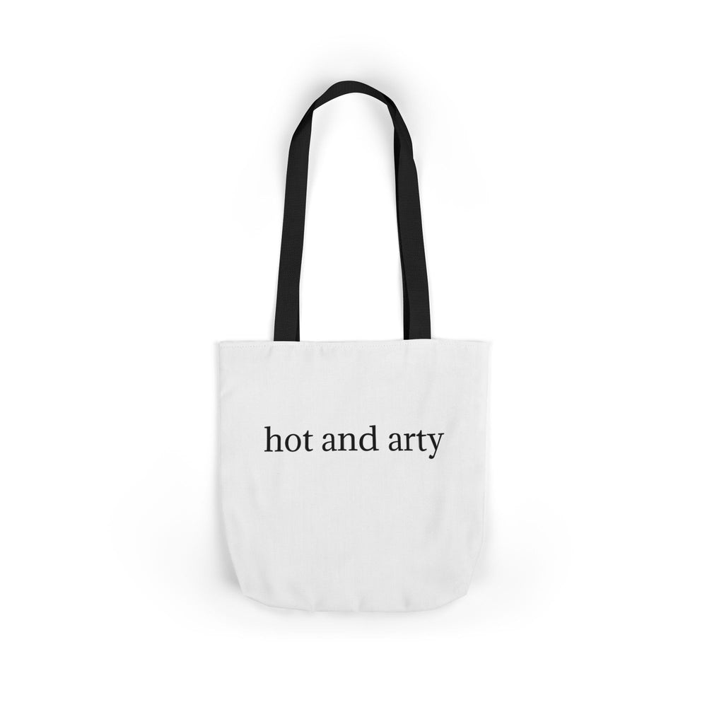 "Hot and arty" canvas tote bag