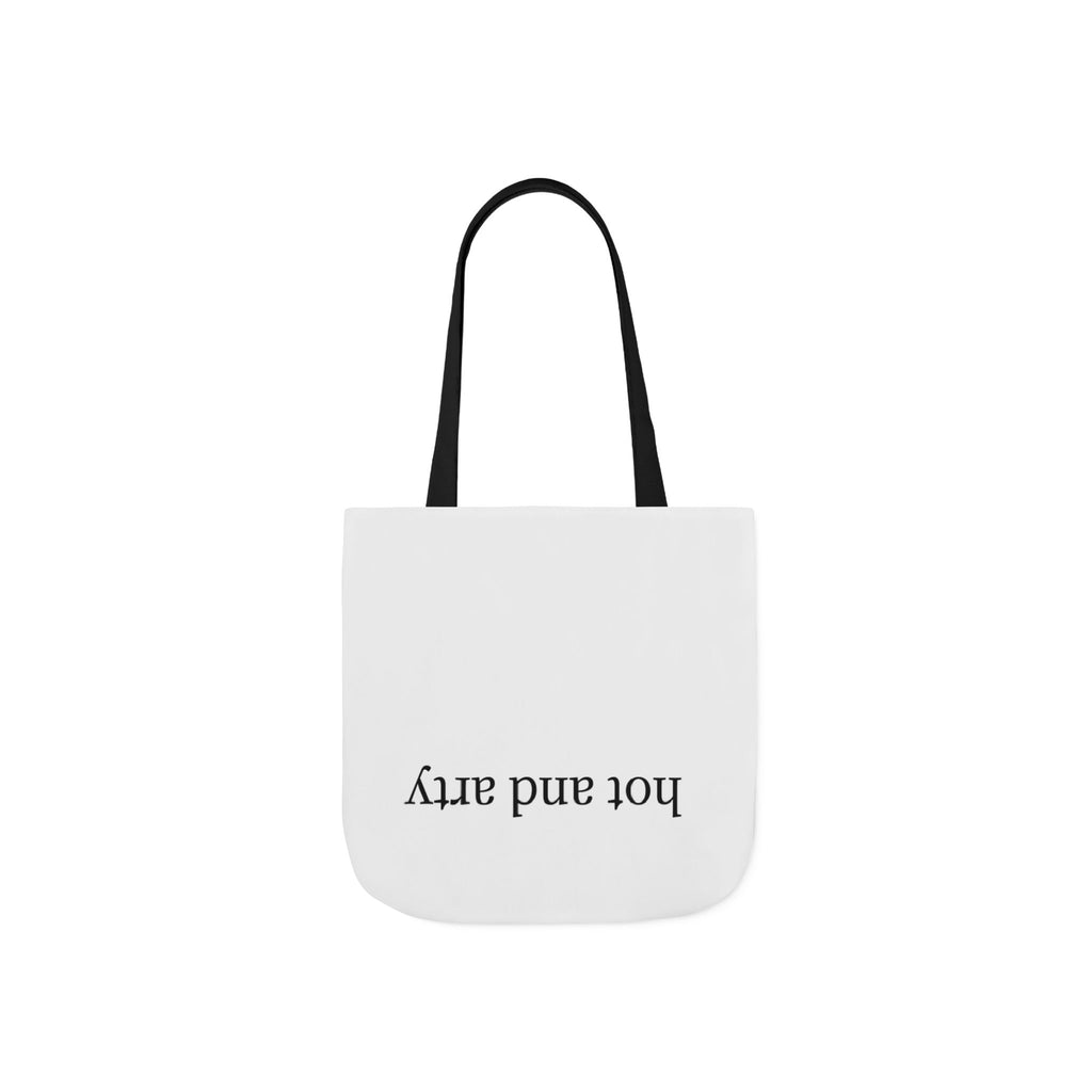 "Hot and arty" canvas tote bag